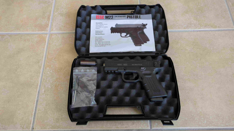 Pistole ISSC M 22 Kal. 9mm PAK – Bild 1