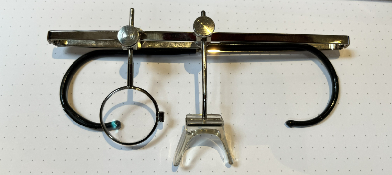 Schießbrille - Metallgestell mit Glasträger – Bild 1