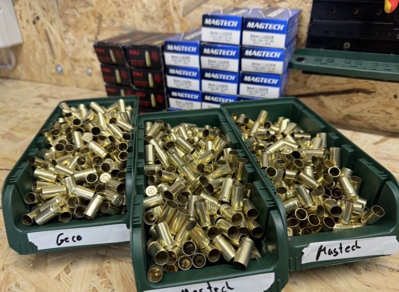1700 Hülsen 9mm Luger Magtech & Geco – Bild 2
