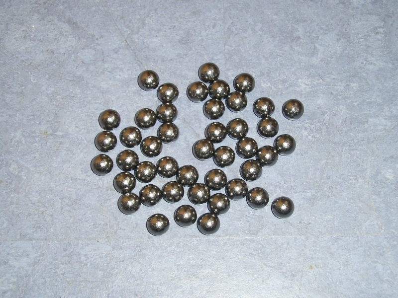 100 Blei - Rundkugeln .540 ( 13,75 mm / Gallager ) – Bild 1