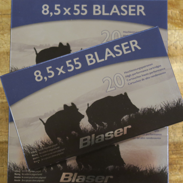 orignal BLASER / NORMA 8,5x55 BLASER MAGNUM 210gr 13,6g SOFTPOINT MUNITION 100 PATRONEN - ein LOS – Bild 1