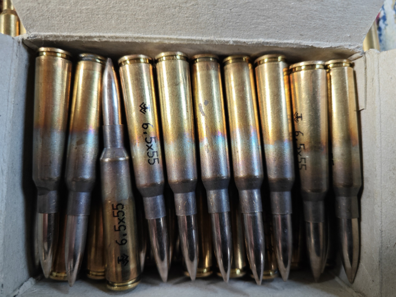 Schweden Konvolut, 6,5x55 SE, 809 Patronen, Surplus, M96, Carl Gustav, – Bild 5