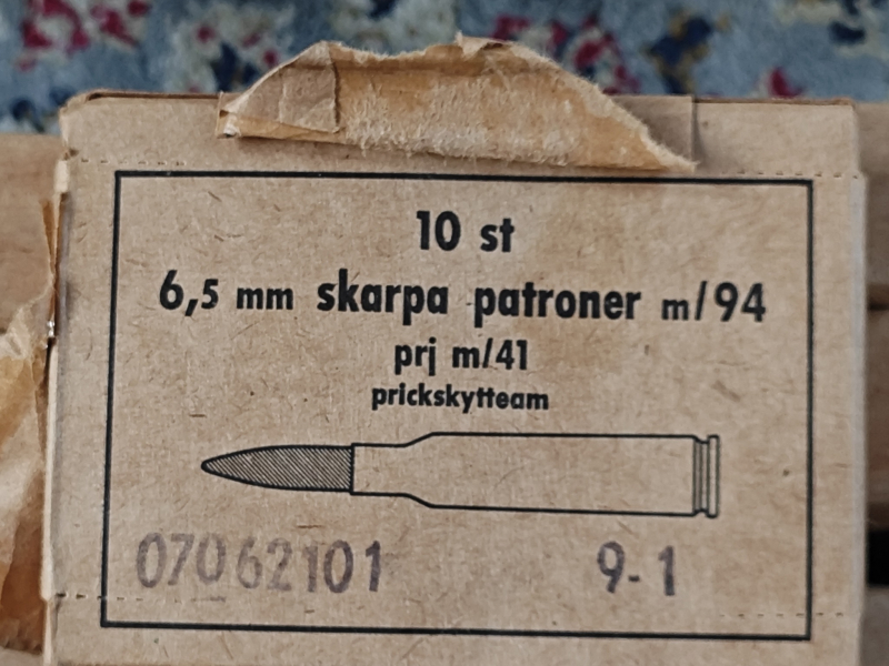 Schweden Konvolut, 6,5x55 SE, 809 Patronen, Surplus, M96, Carl Gustav, – Bild 4