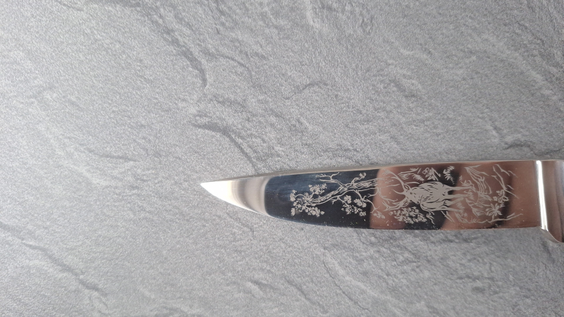 Jagdmesser mit Hirschmotiv – Bild 2