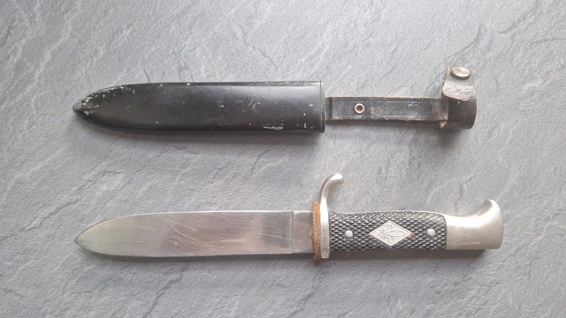 Rehwappen Solingen Dolch mit Blechscheide Stainless – Bild 1