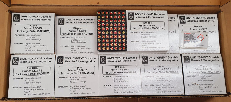 Ginex Large Pistol Magnum Zündhütchen 5000stk – Bild 1