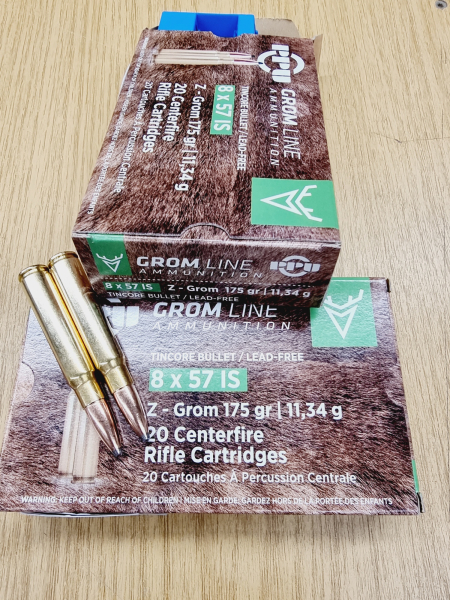 8x57IS/175 grs. Z-Grom bleifrei !! PPU 20 stk. A-629 – Bild 1