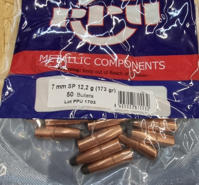 7mm-.284/173grs PPU B-067 SP Teilmantel Geschosse 50 Stk. – Bild 1
