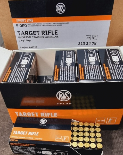 .22LR 40grs RWS Target Rifle 5000 Stk. – Bild 1