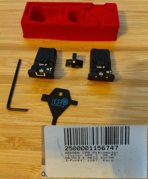 LPA Heckler und Koch MK23 P7 2x Kimme 1x Korn – Bild 1