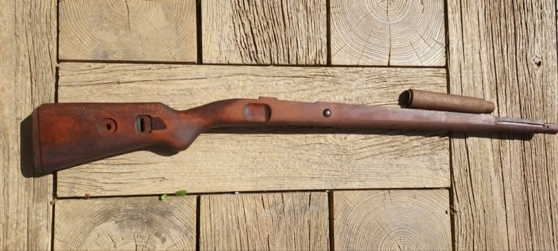 GewehrSchäft Mauser K 98 , kolben TOP Repro,in einer dunklen Farbe !!! – Bild 2