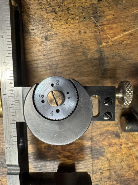 Glessmer Diopter "Mid Range" in Höhe und Seite verstellbar, mit Tunnelkorn, neuwertig – Bild 3