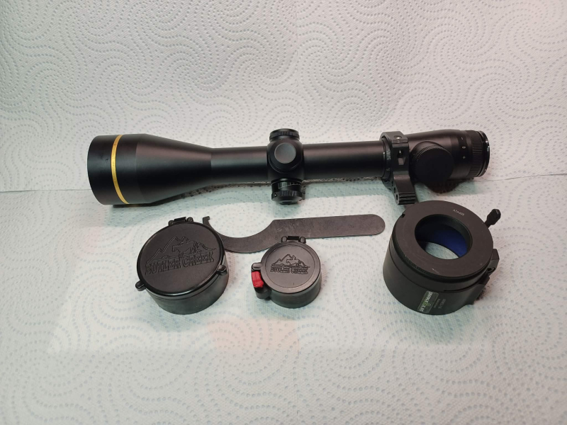 Leupold VX-3 4,5-14x50 Long Range mit Rusan-Klemmadapter inkl. Gewindereduzierung (ATA435) – Bild 1