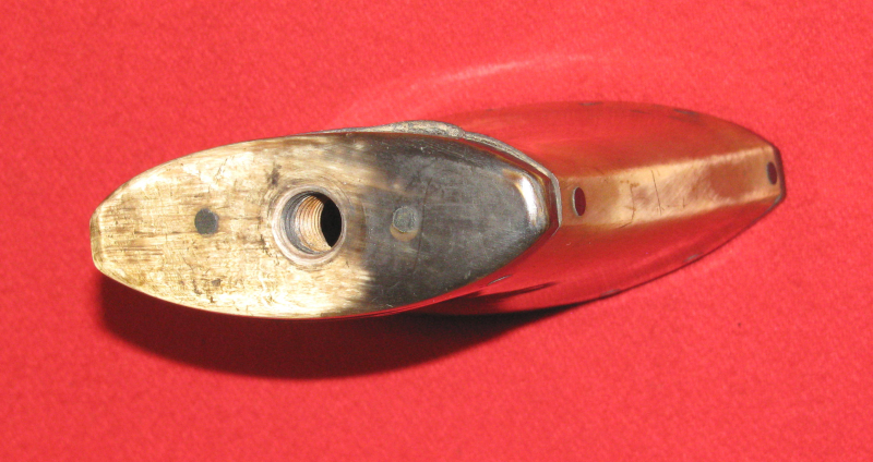 Museale Pulverflasche / Pulverfüller aus Horn – Bild 3