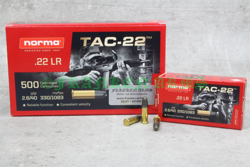 Norma TAC-22 40gr. 2,6g 50Stück 103525092 – Bild 1