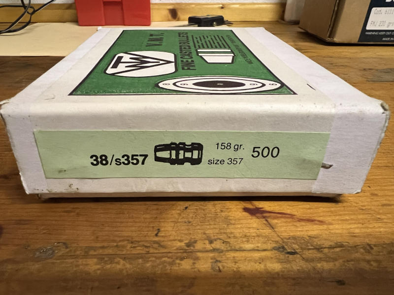 500x38. Cal .358" 158gr Semi Wadcutter Bleigeschosse V.M.T. – Bild 1