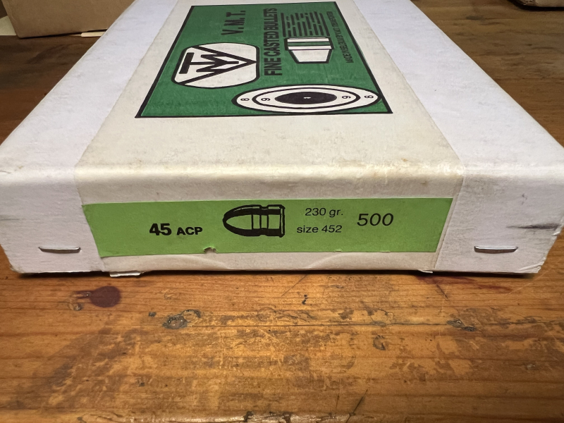500x45. Cal .452" 200gr Bleigeschosse V.M.T. – Bild 1