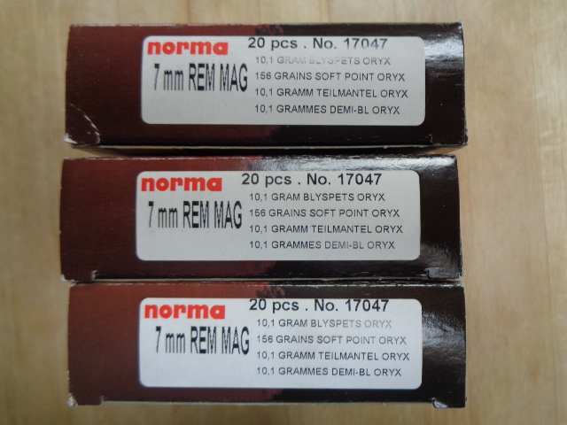 3 Packungen (60 Stück) Norma Oryx, Kal. 7 mm Remington Magnum – Bild 3