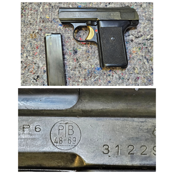 Schreckschuss Pistole Reck P6 8mm platz – Bild 1