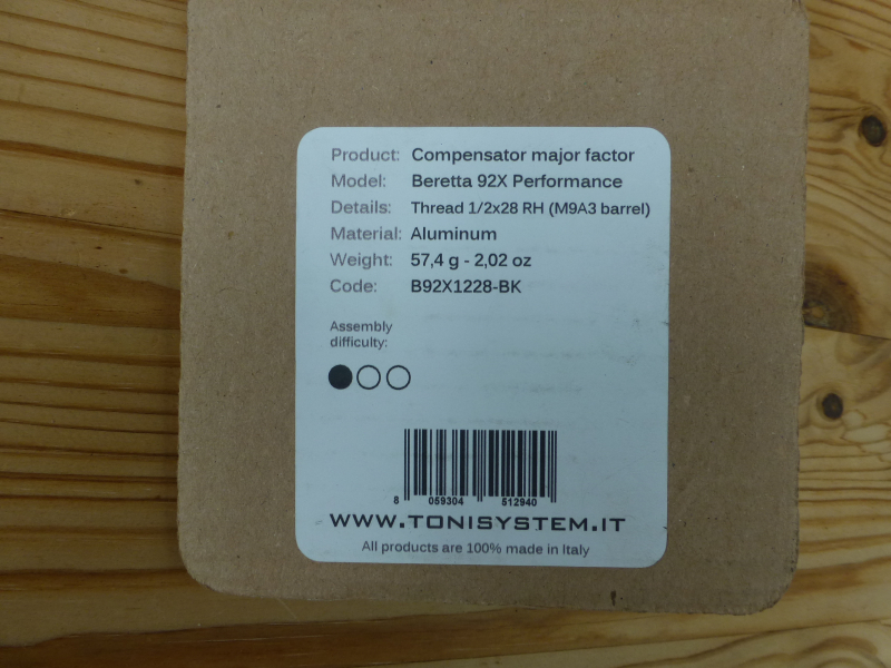 Compensator Tonisystem Beretta 92 X – kuva 2