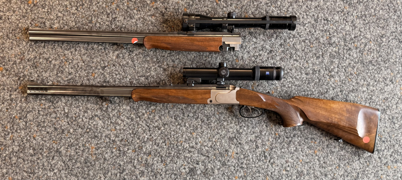 Krieghoff Ultra Bockdoppelbüchse 8x57irs mit zeiss 1,1-4x24 HT mit Leuchtabsehen und BBF Wechsellauf – Bild 2