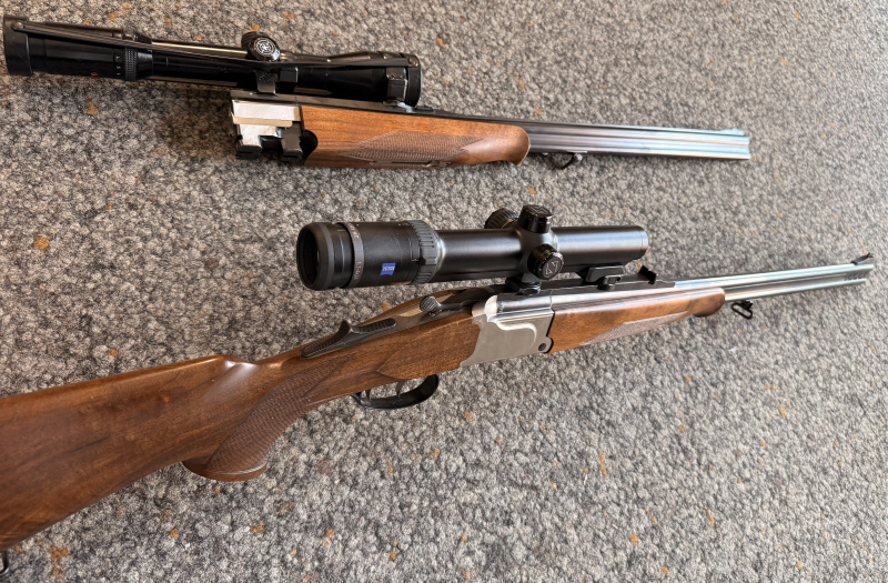 Krieghoff Ultra Bockdoppelbüchse 8x57irs mit zeiss 1,1-4x24 HT mit Leuchtabsehen und BBF Wechsellauf – Bild 4