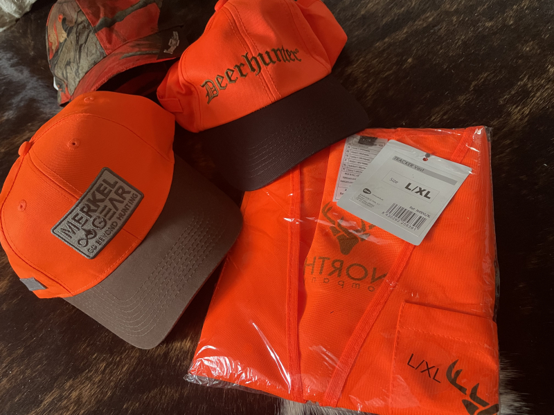 Drückjagd/ Ernte Sicherheits-Set MERKEL, Deerhunter und HART Camo Cap+ Weste! – Bild 2