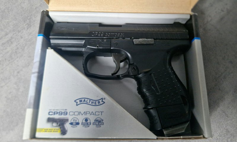 Walther CP99 Compact CO2 (4,5mm Steel BB) – Blowback – OVP – Bild 2