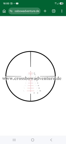 Hawke Armbrust Zielfernrohr XB 30 Compakt 1,5-6x36 mit SR Leuchtabsehen+Montage UTG – Bild 6