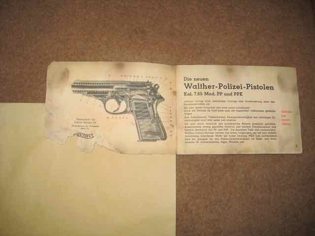 Carl Walther / Waffenfabrik, Zella-Mehlis, Thüringen, Polizei-Pistolen, PP u. PPK, Anleitung – Bild 2