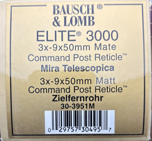 Zielfernrohr BAUSCH & LOMB ELITE® 3000 3x-9x50mm inkl Montage - Japan – Bild 6