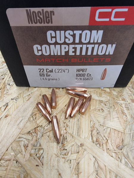 .224/69grs HPBT Nosler Competition Geschosse 100 stk No. 65823 # – Bild 1