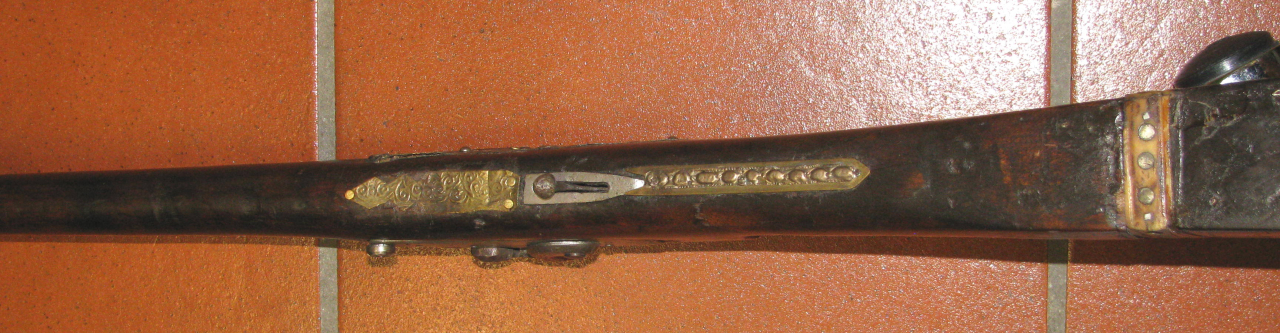 Altes,aufwendig gefertiges Perkussion Vorderlader Gewehr / KAMELGEWEHR aus dem Orient / ca.137cm – Bild 6