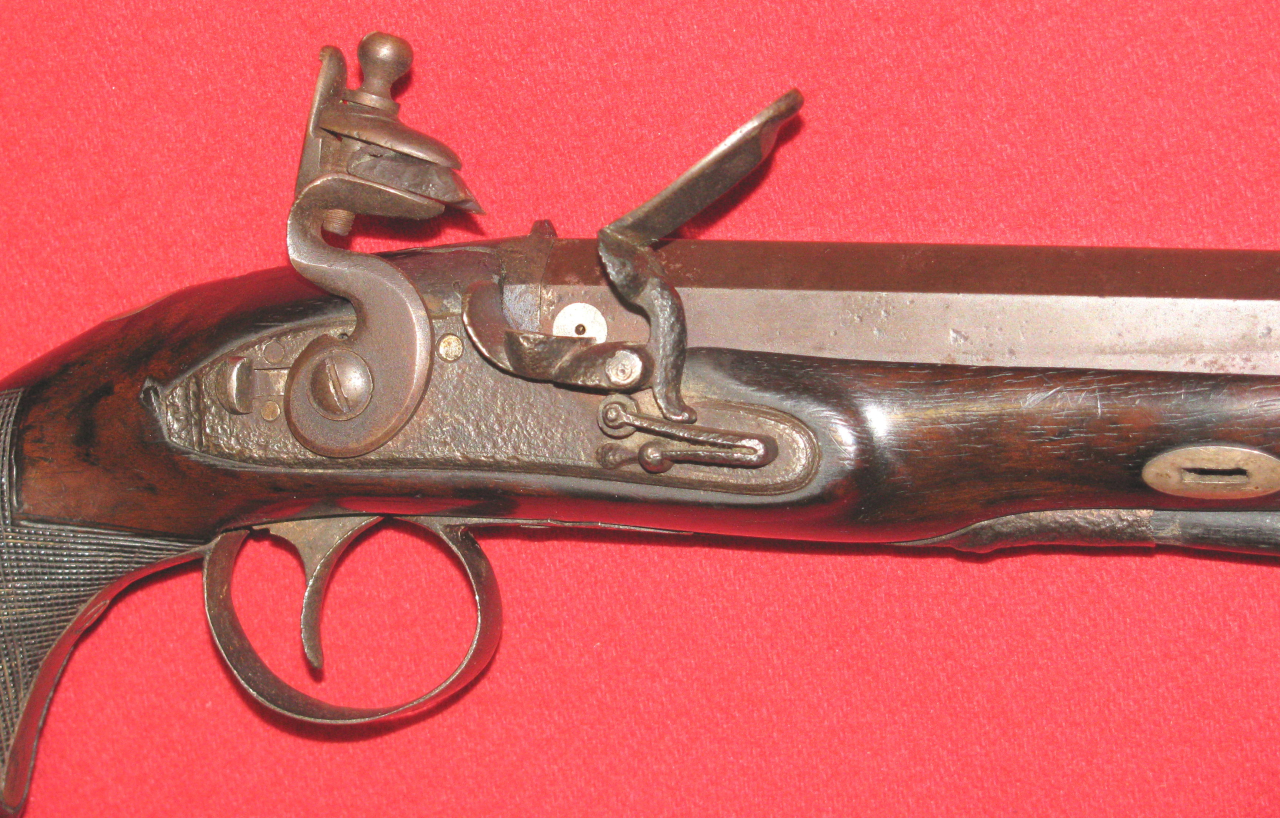 Alte Steinschloss Vorderlader - Pistole mit ca. 15,5mm – Bild 4