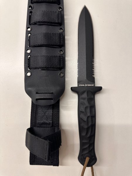 Pohl Force Romeo One Survival Messer – D2 Stahl (13-0389) Kydex-/MOLLE-Scheide NEU mit Zertifikat – Bild 3