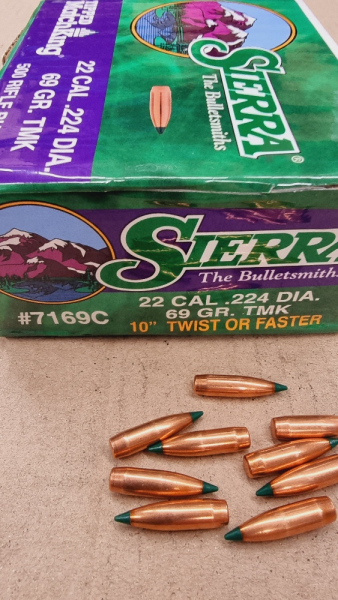 .22-.224/69 grs TMK Sierra Match King 100 stk No.7169 # SSZ Berka – Bild 1