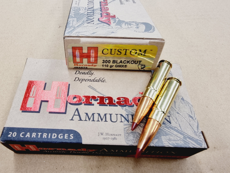.300Blackout/110grs. GMX bleifrei Hornady 20 stk. Custom No. 80879 # SSZ Berka – Bild 1