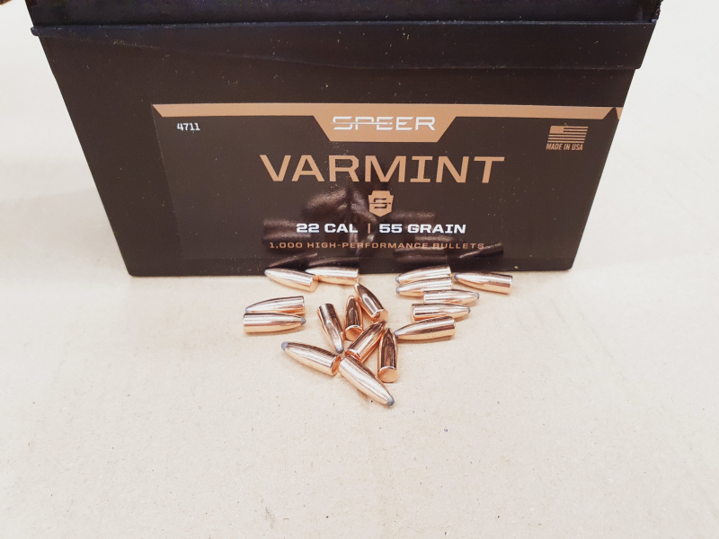 .22/.224/55grs Speer Varmint Geschosse 100 Stk. lose No. 4711 # SSZ Berka – Bild 1