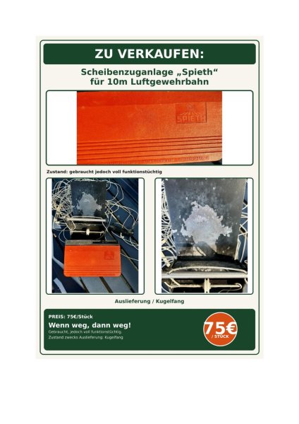 elektronische Scheibenzuganlage "Spieth" – bild 1