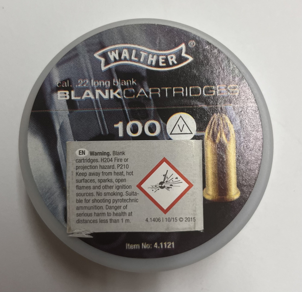 Platzpatronen 22 lfb 6mm 100 Stück – Bild 1