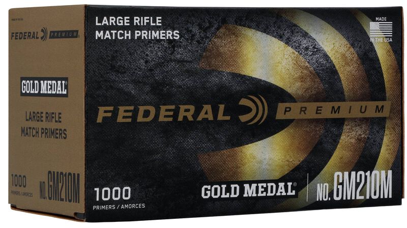 Federal Zündhütchen Gold Medal Nr.210M Large Rifle - 1000St. – Bild 1