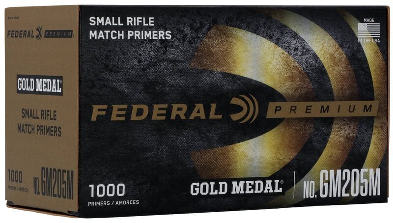 Federal Zündhütchen Gold Medal Nr.205M Small Rifle - 1000St. – Bild 1