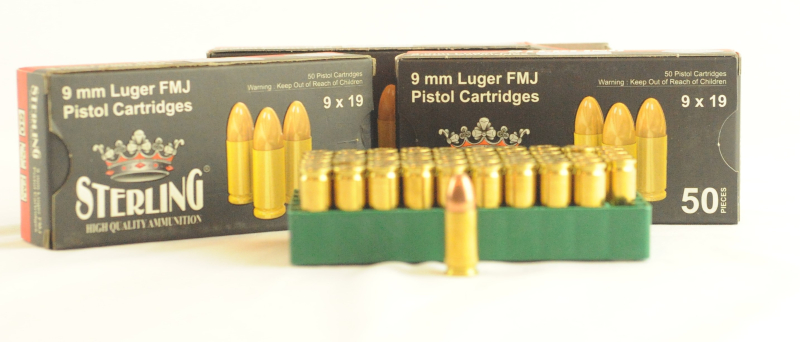 Sterling ; 9mm Luger; 3 Schachteln ; Vollmantel – Bild 1