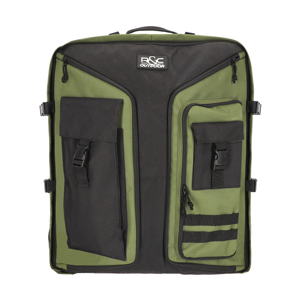 Multifunktions-Rucksack / Armbrust - Transporttasche - ca. 80 Liter - Oliv/Schwarz – Bild 1
