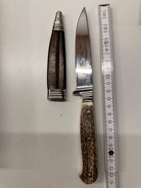 PUMA bock Solingen Jagdmesser / Trachtenmesser (112590) – Hirschhorn – Bj. 2016 – OVP & Papiere – Bild 1