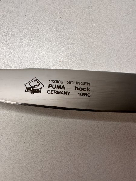PUMA bock Solingen Jagdmesser / Trachtenmesser (112590) – Hirschhorn – Bj. 2016 – OVP & Papiere – Bild 4