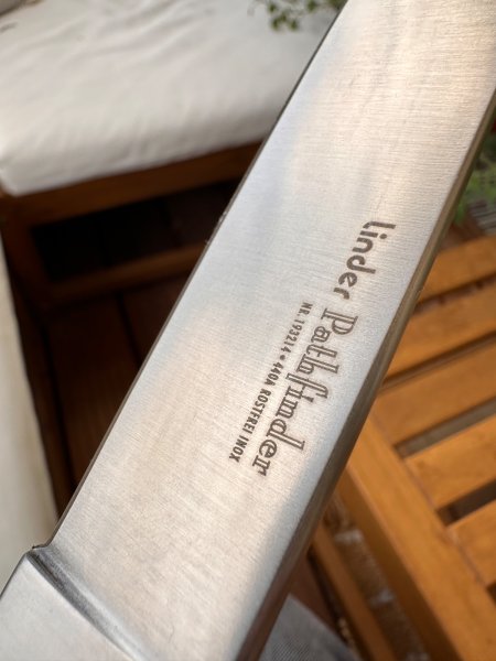 Linder Pathfinder Solingen Fahrtenmesser – Nr. 193214 – 440A Inox – inkl. Scheide – Bild 4