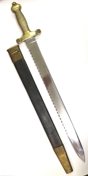 Schweizer Faschinenmesser M1842/52 mit Scheide – Bild 1