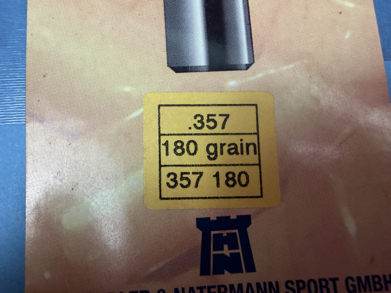 500 Stück .357, 180 grain, High Speed Kegelstumpfgeschosse, Haendler & Natermann – Bild 2