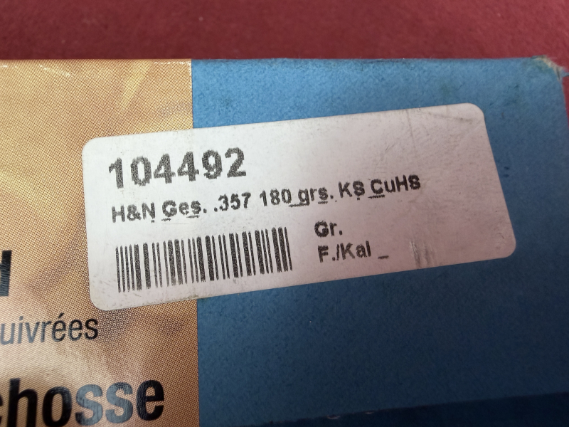 500 Stück .357, 180 grain, High Speed Kegelstumpfgeschosse, Haendler & Natermann – Bild 3